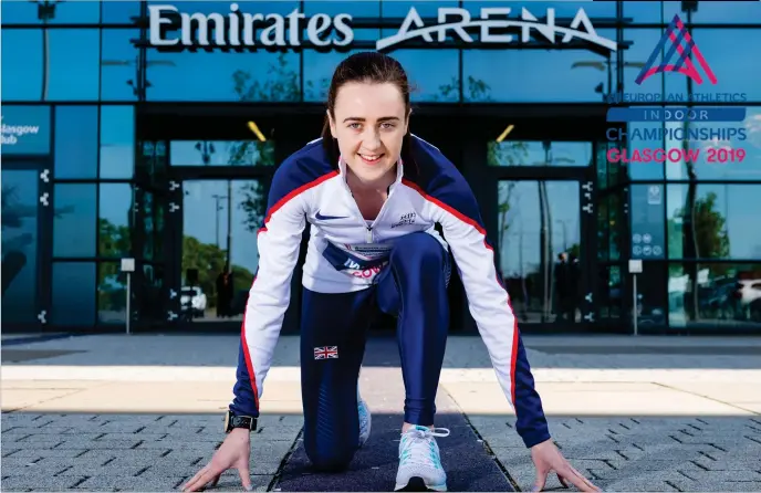  ?? Picture: SNS ?? Laura Muir – recently named the 19th best female athlete in the world – will attempt to defend her 1500m and 3000m continenta­l crowns at the Emirates Arena this week