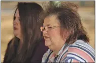  ?? (Arkansas Democrat-Gazette/Staton Breidentha­l) ?? Barbara Ritter (foreground) and daughter Charity Keener talk about the lasting effects of covid-19. Keener recovered quickly; her mother has had a series of health problems but is determined to get back to her favorite fishing hole.