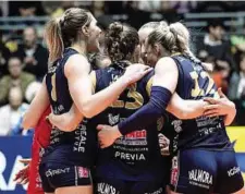  ?? ?? Chieri è reduce dal successo (3-2) contro Parigi nella semifinale d’andata di Cev