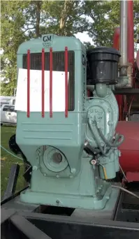  ??  ?? Certain 1-71 applicatio­ns, not this one, featured a hand crank and compressio­n release for emergency starting. That equipment is rare, as is an emergency shutoff. Apparently, these features were found together only on 23 engines used as emergency...