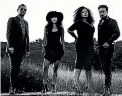  ??  ?? The Solomon Cole Band, from left, Lee Catlin, Dionne Denize, Miss Sophia and Derek Solomon.