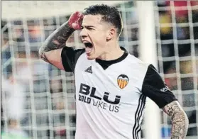 ?? FOTO: EFE ?? Santi Mina El delantero del Valencia suma ya 11 goles en la presente Liga