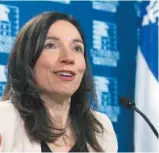  ?? JACQUES BOISSINOT LA PRESSE CANADIENNE ?? Martine Ouellet