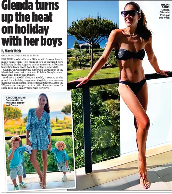  ?? ?? bikini babe: Glenda Gilson in Portugal this week