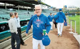  ??  ?? Joe Maddon se ha armado de una alineación joven en Chicago.