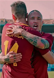  ?? ANSA ?? Radja Nainggolan, 29 anni, belga, centrocamp­ista della Roma