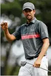  ?? MIKE EHRMANN / GETTY IMAGES ?? Webb Simpson tied a TPC Sawgrass 54-hole record of 197 after firing a 68 Saturday.