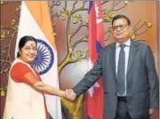  ?? PTI FILE ?? External affairs minister Sushma Swaraj is scheduled to arrive in Kathmandu next week to take part in a ministeria­l meet.