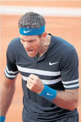  ?? P. Rossignol / ReuteRs ?? “el favorito es Rafa”, advierte Del Potro