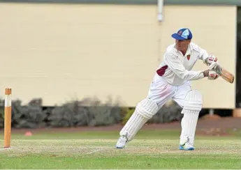  ??  ?? John Milton bats for Toowoomba Grey Cavaliers.