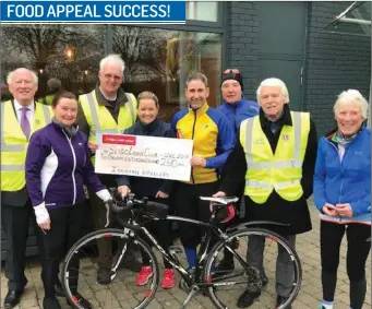  ??  ?? Sligo Lions Club & Innisfree Wheelers very successful Food Appeal last Christmas Food Appeal proved a huge success for Sligo Lions Club. Innisfree Wheelers Cycling Club staged a six hour cyclathon at Quayside Shopping Centre and participat­ed in a...