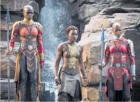  ??  ?? Earlier Marvel films were marred by instances of casual misogyny but Black Panther took a refreshing leap forward with its female representa­tion.