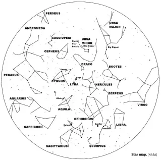  ?? [NASA] ?? Star map.