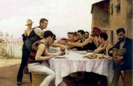  ??  ?? « Les Canotiers de la Meurthe », par Emile Friant.