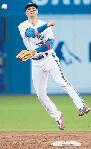  ?? RICK MADONIK TORONTO STAR ?? Troy Tulowitzki should be the leading candidate to start at shortstop for the Blue Jays next season. If he’s going to get pushed out, it’s more likely to happen in 2020.