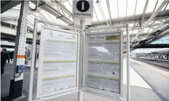  ??  ?? The changes to rail timetables earlier this year led to chaos and a review of how such changes should be managed