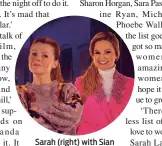  ??  ?? Sarah (right) with Sian Gibson in Murder, They Hope
