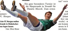  ?? Foto: Oliver Reiser ?? Patrick Mayer und der FC Horgau wollen sich bei der Hauptrunde in Dinkelsche­r ben nicht aufs Kreuz legen lassen.