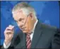  ??  ?? United States secretary of state Rex Tillerson