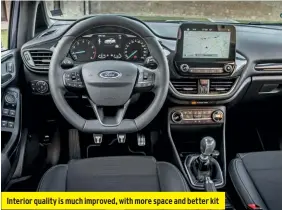  ??  ?? Interior quality is much improved, with more space and better kit