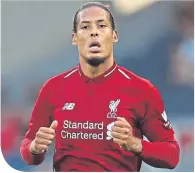  ??  ?? Liverpool’s Virgil van Dijk