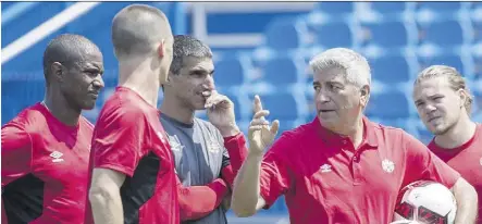  ?? PAUL CHIASSON/THE CANADIAN PRESS ?? Octavio Zambrano, head coach of the Canadian men’s national soccer team, says there are “many, many, many” talented players in Canada — such as recent immigrants to the country — who are being overlooked, and he’s making it his No. 1 goal to find them.