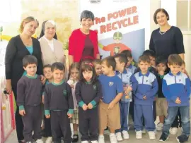  ??  ?? The Batree kids: children collecting batteries for recyling in schools