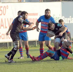  ?? (Biasioli) ?? Derby d’Italia Il confronto tra Rovigo e Petrarca va ai rossoblù