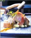  ?? PROVIDED TO CHINA DAILY ?? Monkfish is a highlight on the inventive five-course menu.