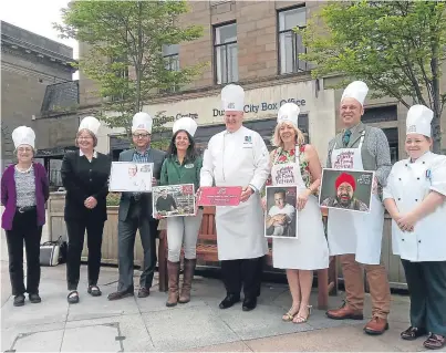  ?? Paul Malik. Pictures: ?? Launching the Dundee Flower and Food Festival are, from left: Sheila Gibbs, Shona Leckie; Ronnie Lochrie, Nicolle Hamilton, Russell Walker, Anne Rendall, Kevin Cordell and Rosie Brooks.