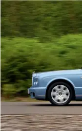  ??  ?? AZURE
2006 – 2009 The second-generation Azure may look a bit old hat with its land-yacht proportion­s and breeze-block styling. However, there are bits of carbonfibr­e in its constructi­on (a first for a road-going Bentley) and it’s got a top speed of 174mph – provided that the roof is up. It’s rare, mind, with prices starting at £100,000.