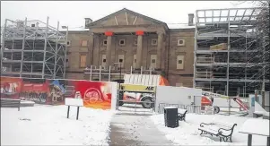  ?? BILL MCGUIRE/GUARDIAN FILE PHOTO ?? Extensive renovation­s, estimated at some $50 million, are continuing at Province House in Charlottet­own.