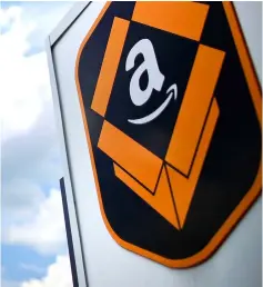  ??  ?? The Amazon.com logo in Kenosha, Wisconsin, on Aug 1, 2017.