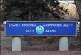  ?? JULIA MALAKIE — LOWELL SUN ?? Lowell Regional Wastewater Utility at Duck Island.