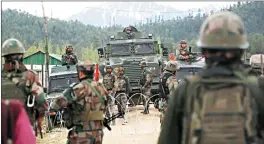  ?? PTI ?? The army is operating under great stress in Kashmir.