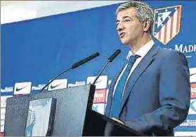 ?? FOTO: ATLÉTICO ?? Gil Marín Confirmó que le constan los contactos entre el Barça y el entorno de Griezmann