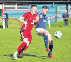  ?? Picture: Sean Dee Photograph­y. ?? Action from Broughty Athletic’s draw with title favourites Kelty Hearts at Whitton Park.