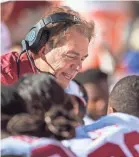  ?? BRYAN LYNN/USA TODAY ?? Nick Saban on the Tide offense: “I know people love to play this way. ... It’s entertaini­ng.”