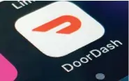  ?? AP FILE PHOTO ?? The DoorDash app is shown on a smartphone.