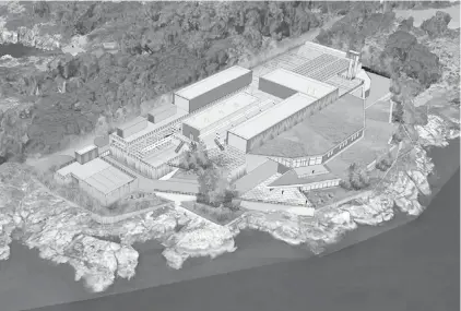  ??  ?? An artist’s rendering of the McLoughlin Point sewage-treatment plant. Letter-writers suggest the Capital Regional District’s approach to partnering with First Nations on the sewage project is equitable and fair.