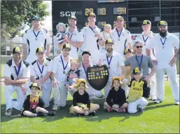  ?? ?? CHAMPIONS: Pomonal A Grade cricketers after being crowned Grampians Cricket Associatio­n premiers.