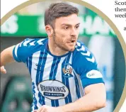  ??  ?? Killie’s Greg Kiltie is highly-rated by Clark