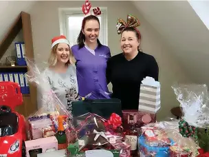  ?? ?? l●Lavender Hills Care Home have raised £490 for Healing Little Hearts after hosting a Christmas raffle