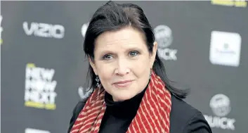  ??  ?? Carrie Fisher