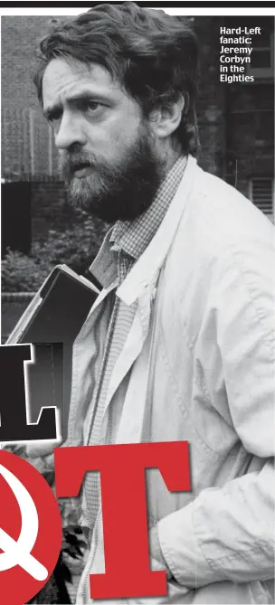  ??  ?? Hard-Left fanatic: Jeremy Corbyn in the Eighties