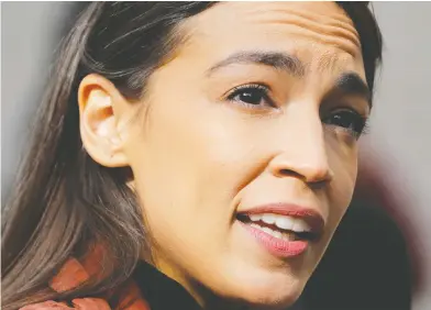  ?? ANDREW KELLY / REUTERS FILES ?? Congresswo­man Alexandria Ocasio-Cortez, whose criticism of the Democratic Party came just after U.S. Election Day.