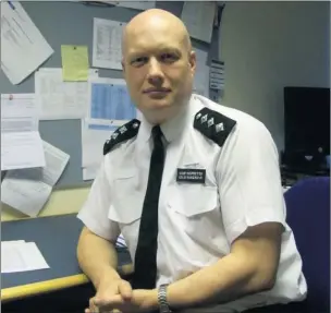  ??  ?? ‘REASSURANC­ES’: Hillingdon Police Commander Colin Wingrove