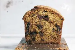  ?? STYLIST: SIMON ANDREWS. DAVID MALOSH/THE NEW YORK TIMES FOOD ?? Chocolate chip banana bread. When stirred into batter as whole morsels, chocolate chips give height to baked goods like this banana bread.