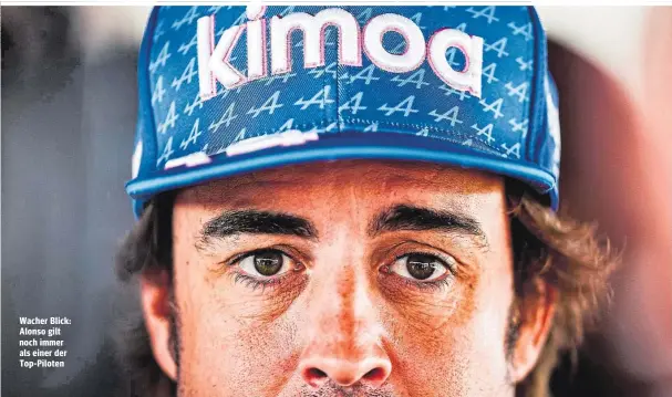  ?? ?? Wacher Blick: Alonso gilt noch immer als einer der Top-Piloten