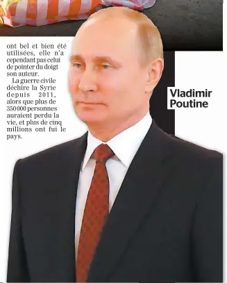  ??  ?? Vladimir Poutine